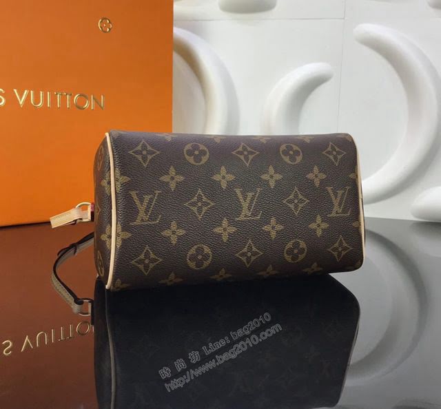 LV女包 M61251 頂級原單 路易威登手提包 經典Monogram帆布 Nano Speedy手袋  ydh2845